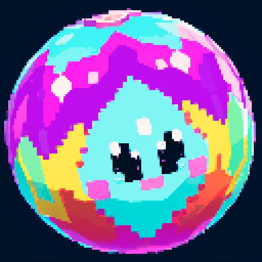 A larger, dazzling slime with a body made of semi-transparent, glittering gemstones. It has bright, sparkling eyes and a joyful smile, with light reflecting off its facets. No background.
