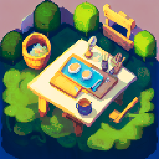 isometric view, bedroom, bed with crisp white sheets, dresser with sleek handles, desk adorned with a shiny laptop, window overlooking a scenic landscape, table and chairs set in perfect harmony, landscape style