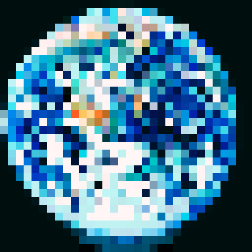 A view of the earth from space, facing the side the with pacific ocean