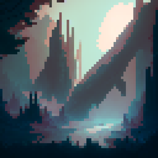 a forest with a low layer of fog on the ground with tombstones around and a ghost in the middle. This is all from a top down view.