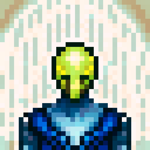 headband, pixelated game icon, skill art, close up, portrait, vibrant colors, intricate details, shiny texture, bold lines