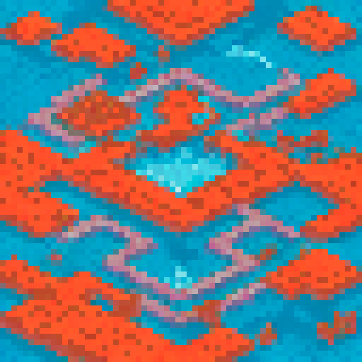 beautiful colorful retro jrpg full tile-set, isometric, 64px, bunch of separate tiles, into the breach style 