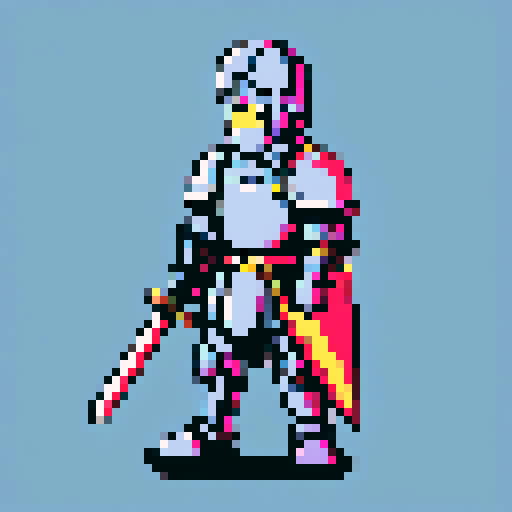 perler bead knight