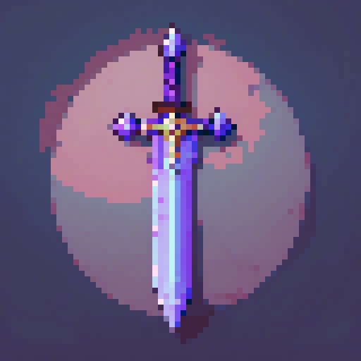 a purple sword icon