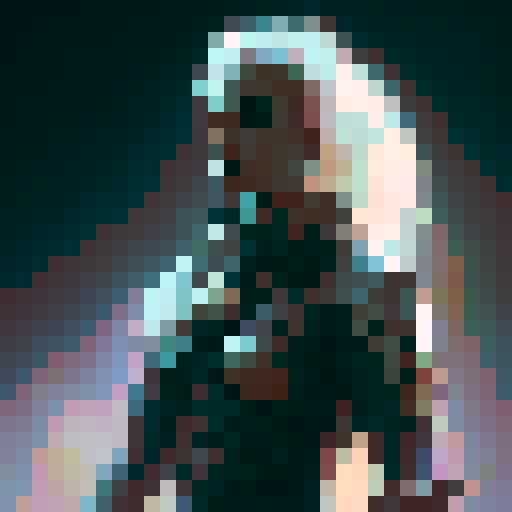 Portrait of a knight, in the style of final fantasy