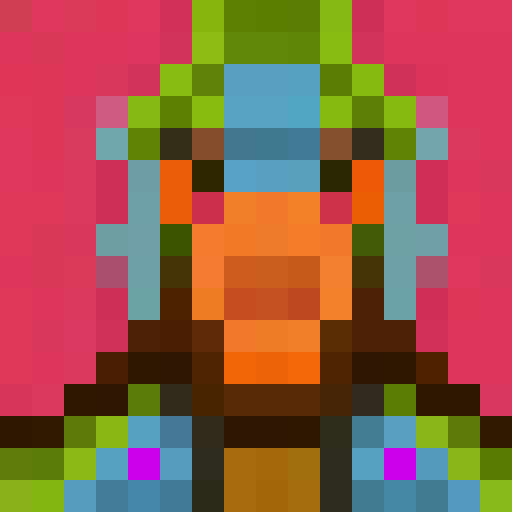 create a wizard that lives in an RPG world, terraria like. 