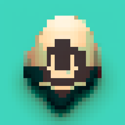 pixel art 2d rock with black outline