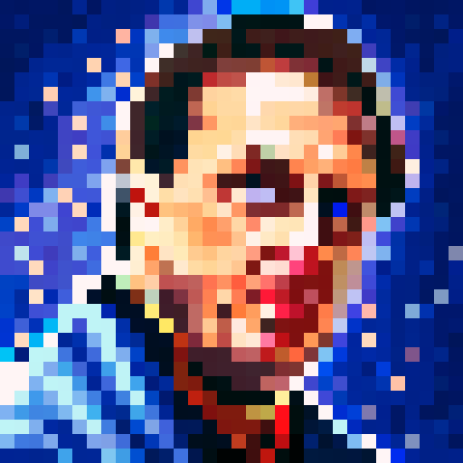 pixel portrait, Phil Mickelson, professional golfer, game icon, 32x32 pixel art, sRGB, skill art, close up, portrait