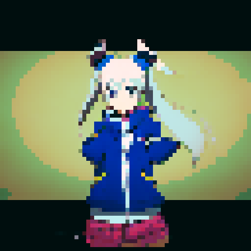 Anime girl wearing glasses