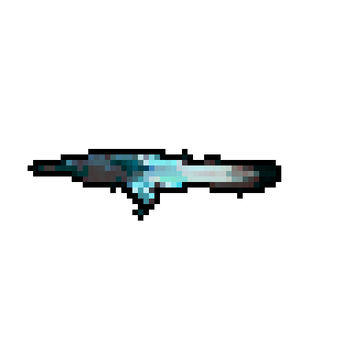 ghostly sword, ethereal, wisps of smoke, flying to the right