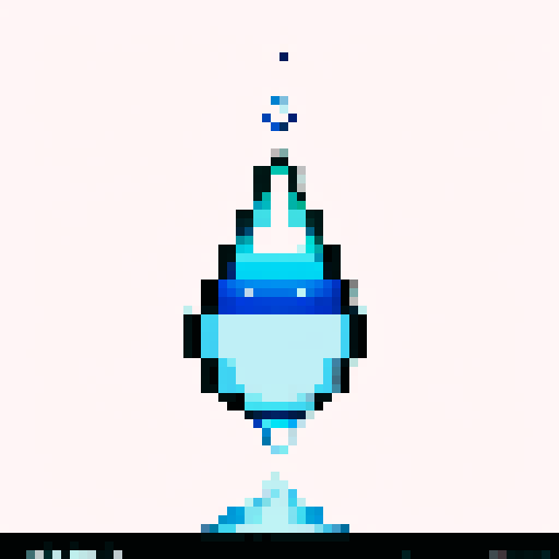 Water droplet with light background