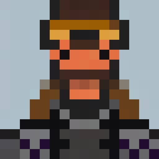 pixelated, intimidating, mafia boss, with slicked-back hair, black suit, red tie, cigar smoke, sharp eyebrows, intense gaze, iconic fedora, gold chain