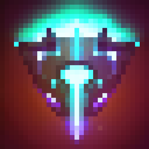 Electric shield spell icon for players to use. With 1px black contour and blue color palette.
