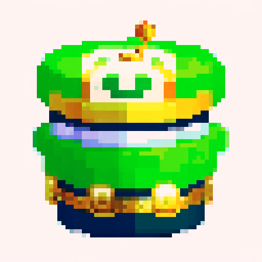 upside down green top hat that is upside down with gold coins inside the upside down top hat with it facing upside down