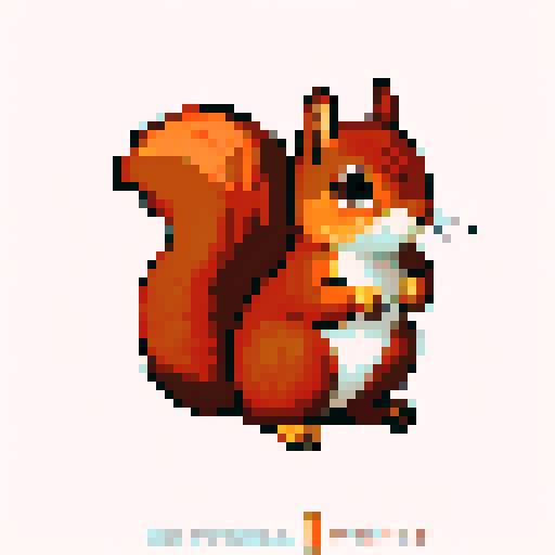 red coloured squirrel