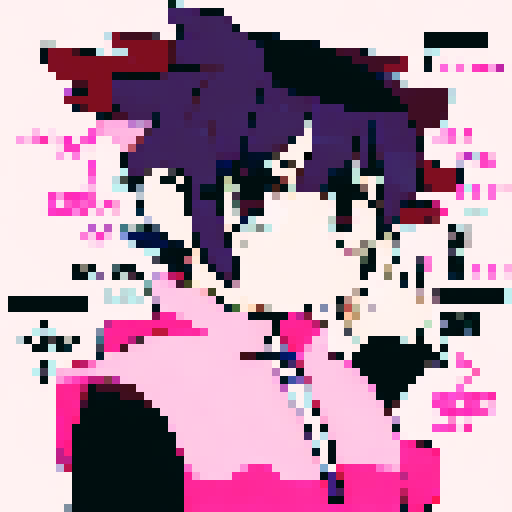 flowing, beautiful, pink ballet slippers, character portrait, close up, anime style, pixel art