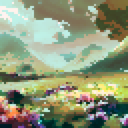 landscape enviroment for creating a tileset for an isometric game, semi realistic