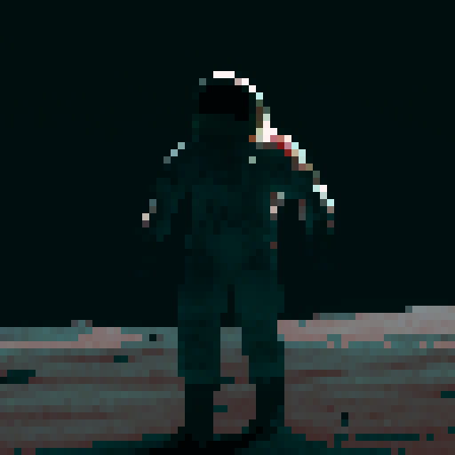 an astronaut ((fully detailed and realistic no deformations )) lost on the moon, in the realistic sci-fi and cinematic Photographic style, extremely detailed in 4k/8k with cinematic lighting with a feeling of despair and suffocation No face showing, just the reflection of the helmet 