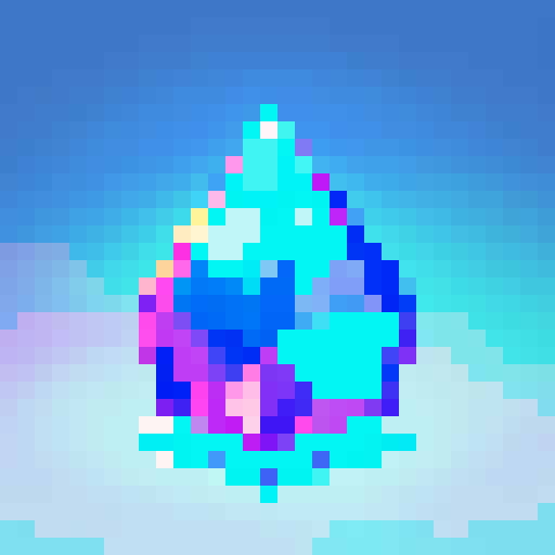 Glowing crystal