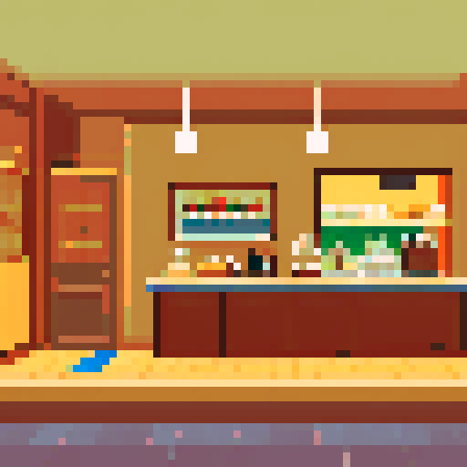 Coffee shop, interior, calm, empty