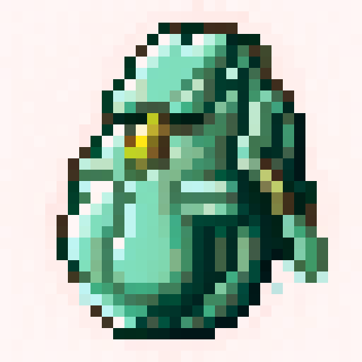 pixel art, hand grenade, icon