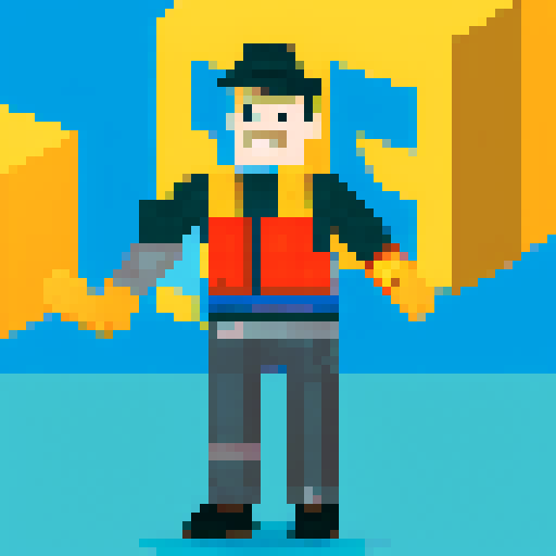 A warehouse worker for Amazon Germany, wearing jacket, gloves and safety boots
