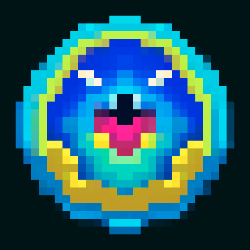 Magical Sanctum, a pixel art game icon capturing a close up, 16x16 portrait of the captivating world of "My Singing Monsters"
