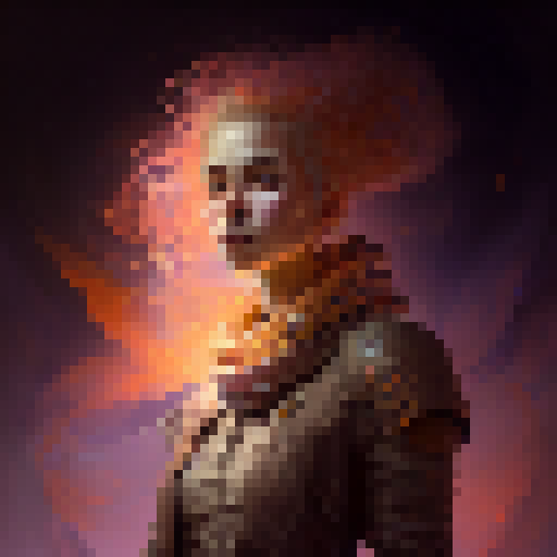 "Fiery-eyed dark wizard wielding a crackling, burning staff amidst swirling, ominous shadows in a surreal, gothic art style."