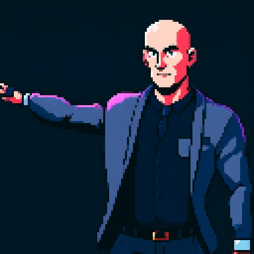 bald, corporate boss