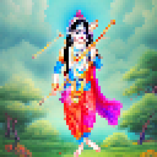  anime lord krishna in traditional