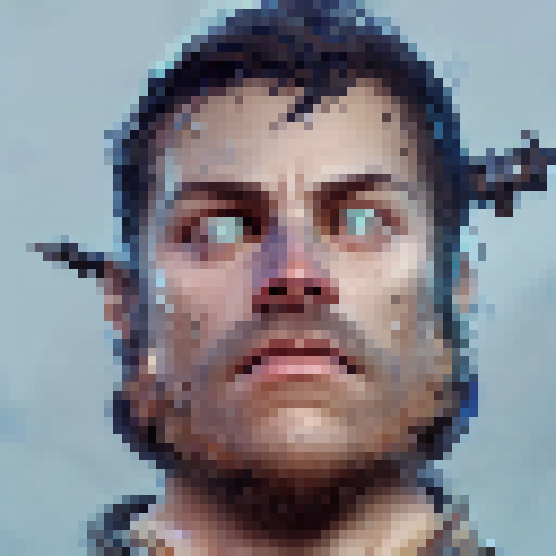 Steam ranger with glowing sword, mechanical arm, in post-apocalyptic wasteland with rusted ruins and towering smokestacks, in the style of a fantasy RPG.