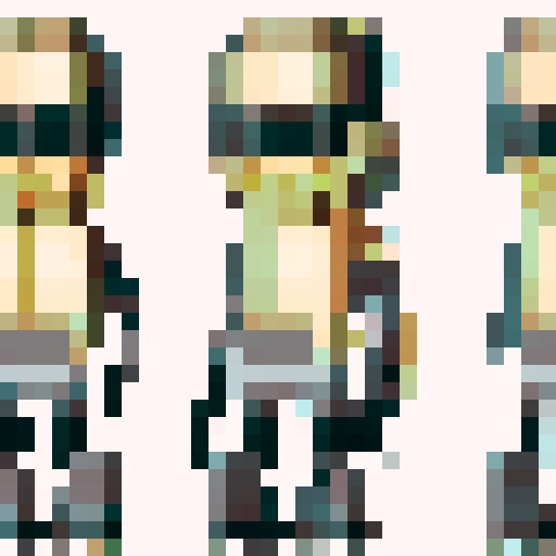 A main character wearing a dark souls style armor