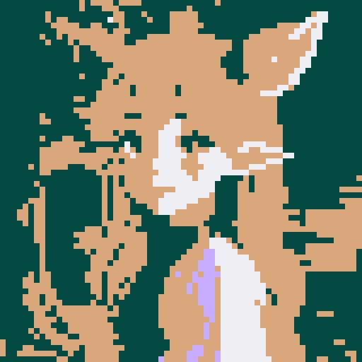 main character wild faun-unicorn woman, vibrant colors, playful demeanor, forest guardian