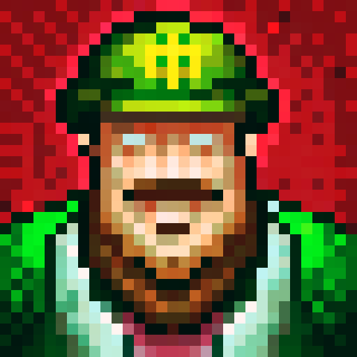 A warehouse worker, wearing a green colored jacket, gloves and safety boots. He has a beard. 