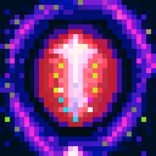 brain, purple tentacles, swirling shadows, game icon, 32x32 pixel art, sRGB, skill art, close up, portrait