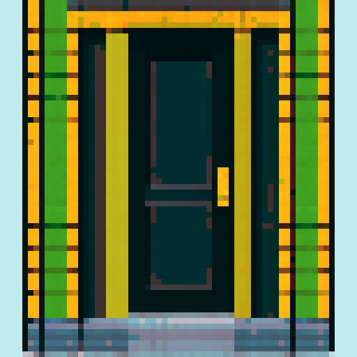 A door from The Backrooms opening