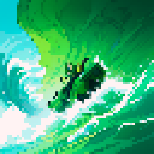 tidal wave of green slime