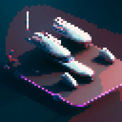 retrofuturistic spaceship, hyperdiploid cell shape, sleek design, top down perspective, fast-travel appearance, solid background, pixel art