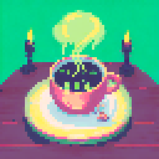 In the cozy ambiance of a dimly lit room, a small, jovial frog perches comfortably upon a plush couch chair, its diminutive size emphasized by the vastness of the furniture. The flickering flames of a nearby fireplace cast a warm glow, enveloping the space in a soft, golden light, creating an atmosphere of comfort and relaxation. With a mug clasped delicately between its tiny webbed fingers, the contented frog takes a sip of steaming coffee, its expression reflecting pure bliss, CUTE, KAWAII ART