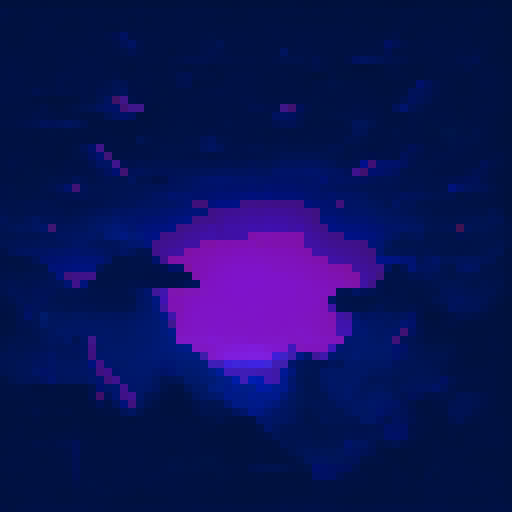 2d asteroid in empty space, retro aesthetic, pixelated details, wireframe outlines, geometric shapes, low-resolution textures, pixel art style, sRGB color space View from above. 