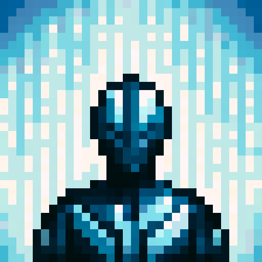shiny silver armour, game icon, 32x32 pixel art, sRGB, skill art, close up, portrait