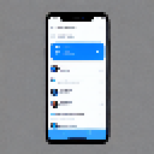 Chat App blue Neon