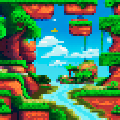 a beach road where there is a water at the bottom of the screen, in the middle you can see the road and on the middle top you can see far buildings. Its gonna be used for a flappy bird game and its gonna be the procedural background so you need to make a 2d background with some perspective effect