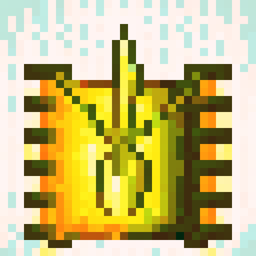 tank, top-view, Battle City style, game icon, 32x32 pixel art, sRGB, skill art, close up, yellow main color, single turret, intimidating cannons, tracks, pixelated explosions, tranparent background, game sprite