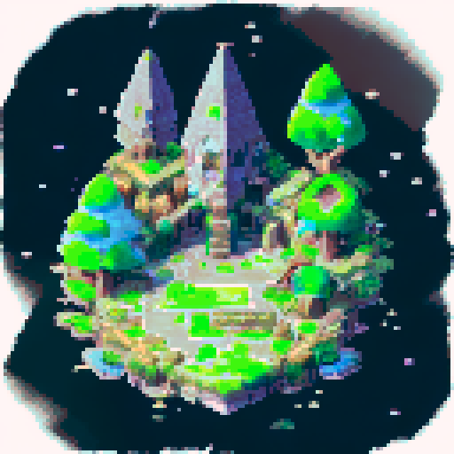 gigantic towering oak tree viewed from afar, nighttime setting, vast black sky with white stars, nostalgic feel