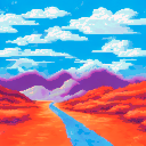 wind swept asian steppe with sRGB palette