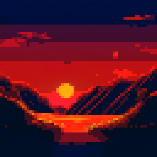 Sand dunes during sunset