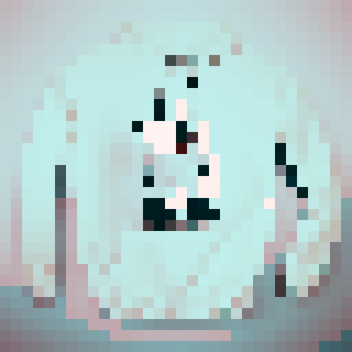 he has a white mask with black holes for eyes, the mask is cracked down the top a bit, he wears dark type of red open jacket with light grey string things, (The things you use to adjust the hoodie) a light gray but its darker than the hoodie string gray shirt because the jacket is open, and has black shoes,