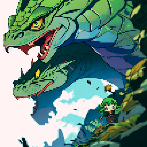 The Basilisk was a giant serpent, also known as the King of Serpents. It was a magical beast that was usually bred by Dark wizards. Herpo the Foul was the first to breed a Basilisk. Herpo accomplished this by hatching a chicken egg beneath a toad which resulted in the creature known as a Basilisk.
The basilisk has blue and white scales.