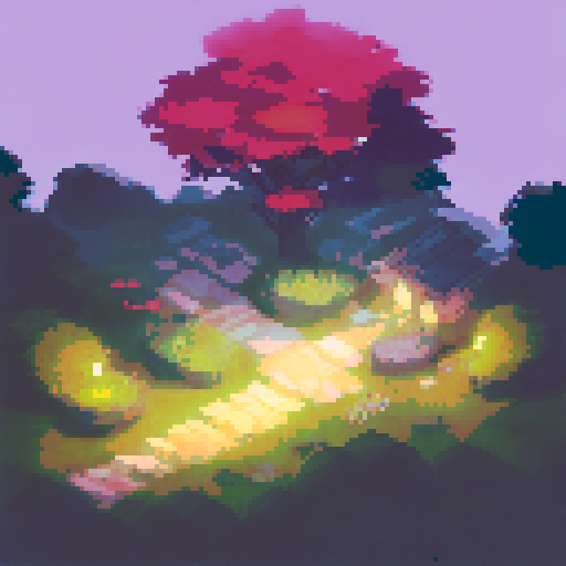 Night forest, dark background, high trees